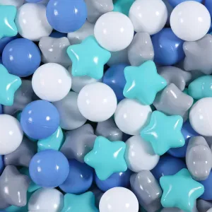 STARBOLO Star Ball Pit Balls for Toddlers -100pcs Pastel Colors Phthalate Free BPA Free Non-Toxic Crush Proof Play Balls Play Tent Pool Playhouse Playpen Party Decoration.