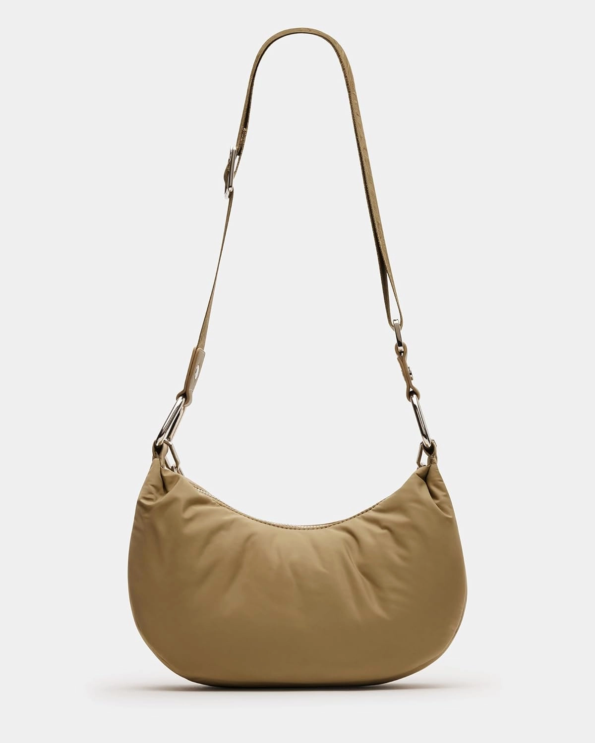 Steve Madden Zoeyy-n Nylon Moon Shape Bag with Chain