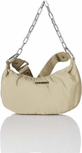 Steve Madden Zoeyy-n Nylon Moon Shape Bag with Chain
