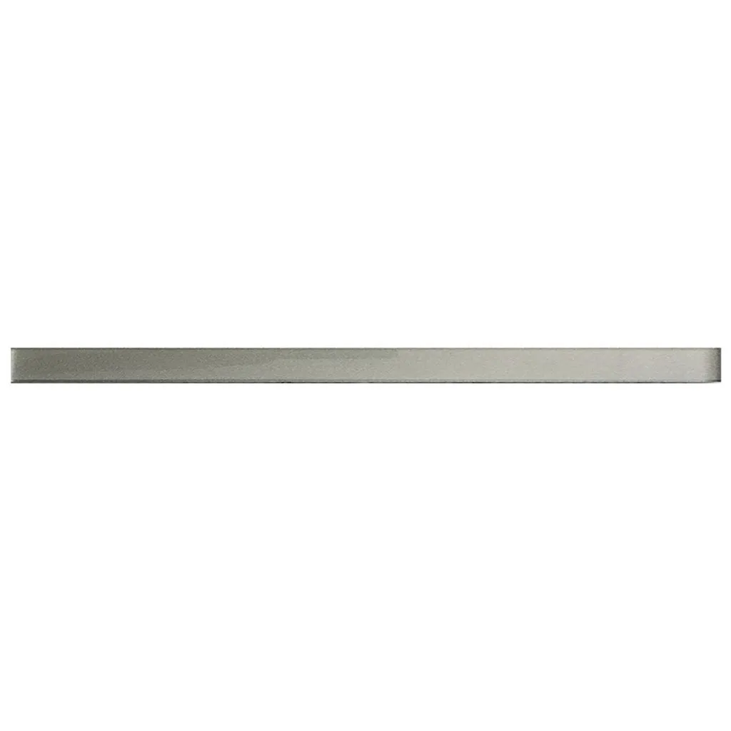 Stone Gray 0.5x12 Glossy Glass Pencil Tile Trim (10 pack, 0.5 sq ft/case) - Sample