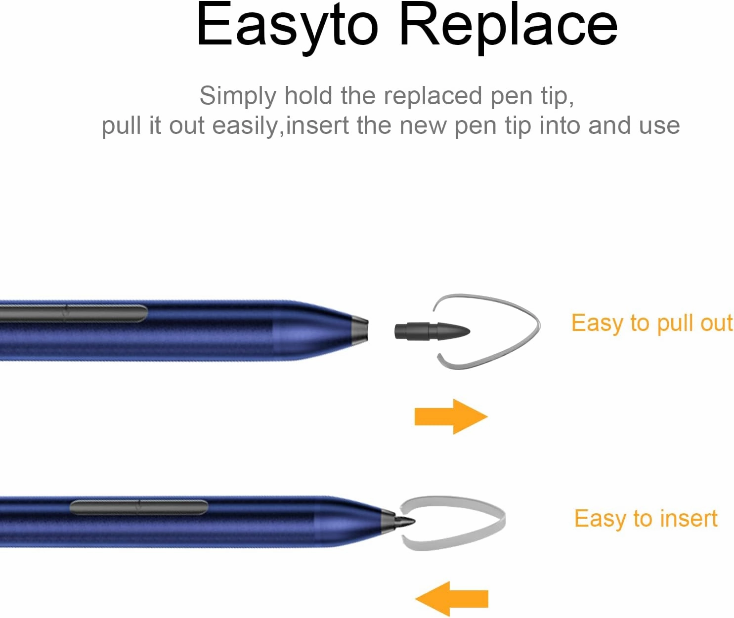 Stylus Pen for HP with 1024 Pressure Sensitivity & 2500hr Battery Life - Digital Pen for HP Envy x360/Spectre/Pavilion 2-in-1 Laptops - Windows 11/Chrome OS Palm Rejection Technology