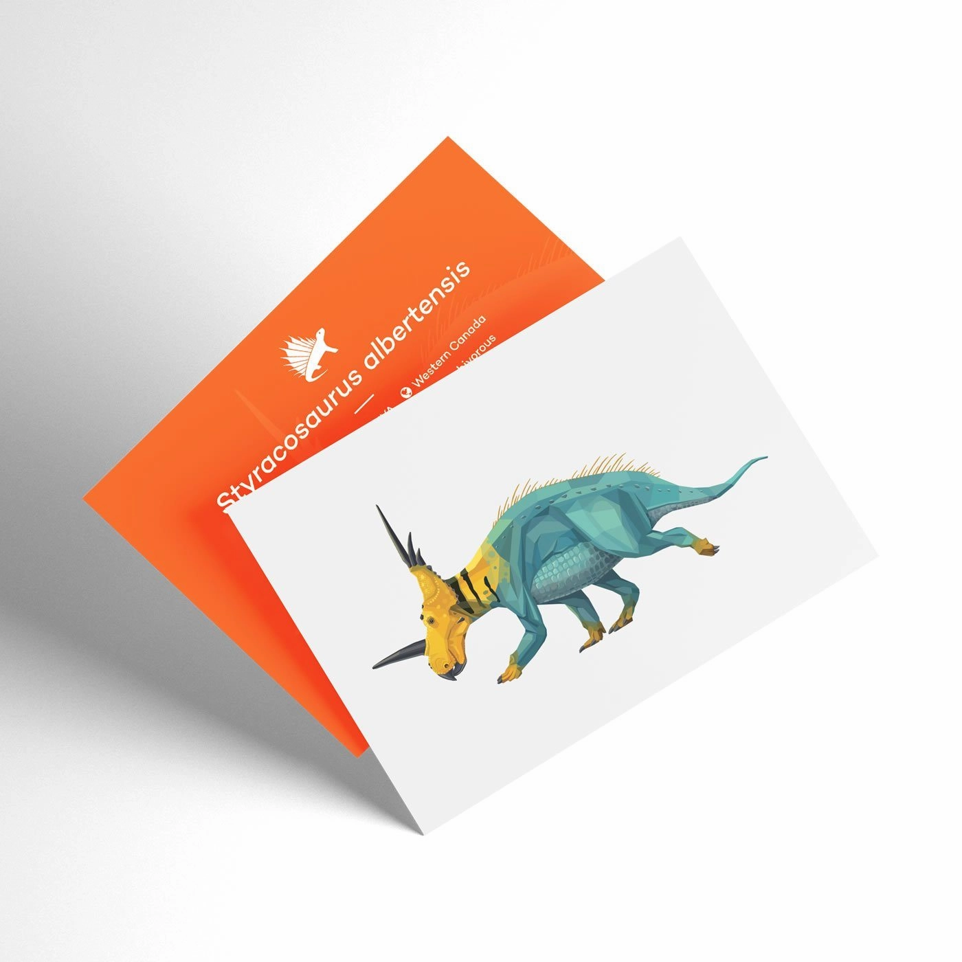 Styracosaurus X-Ray 3D Collectible Dinosaur Card