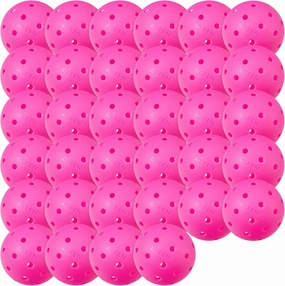 Sukeen Outdoor Pickleball Balls 40 Holes, High Bounce True Flight Pickleball Ball, High Visibility Outdoor Pickleballs, High Elasticity Pickle Balls with Mesh Bag