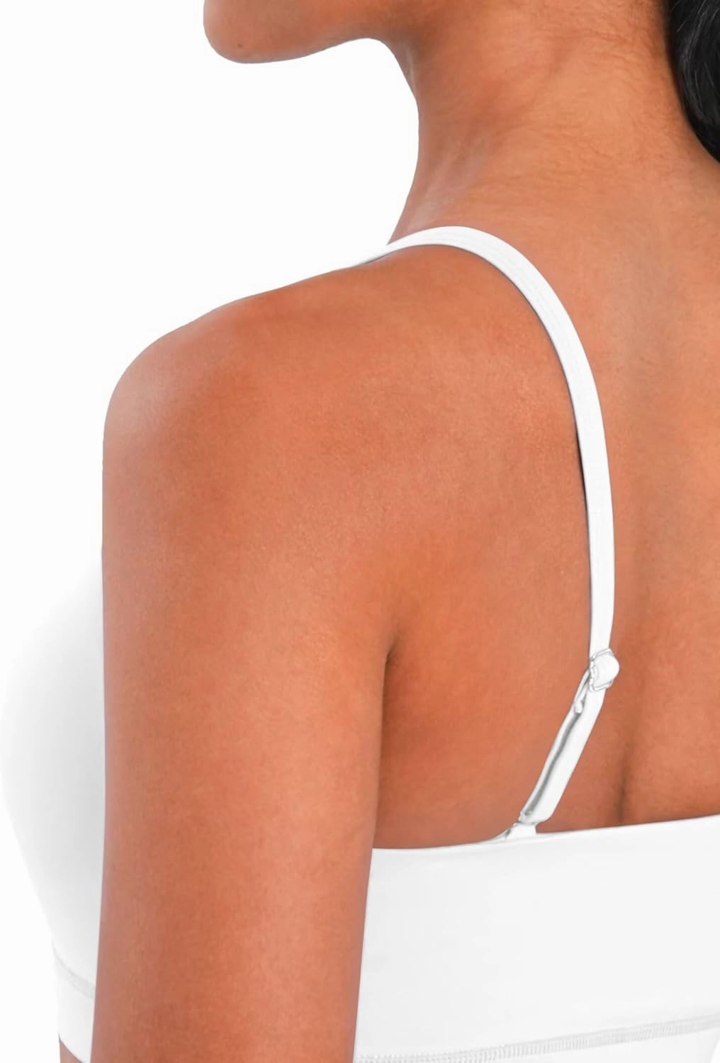 Sunzel Womens Sports Bra Buttery Soft Adjustable Straps Padded Yoga Bra Scoop Neck Wireless Bra Crop Top for Workout Gym