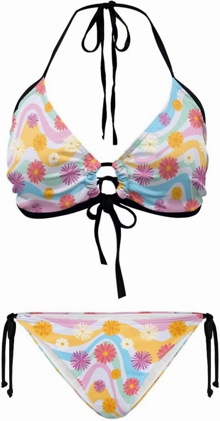Suobstales Two Piece Bikini Set for Women Halter String Triangle Swimsuits Soft Bathing Suits Swimwear Beachwear XS-2XL