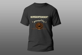 Superintendent Powered By Doughnut cool gift T-shirt