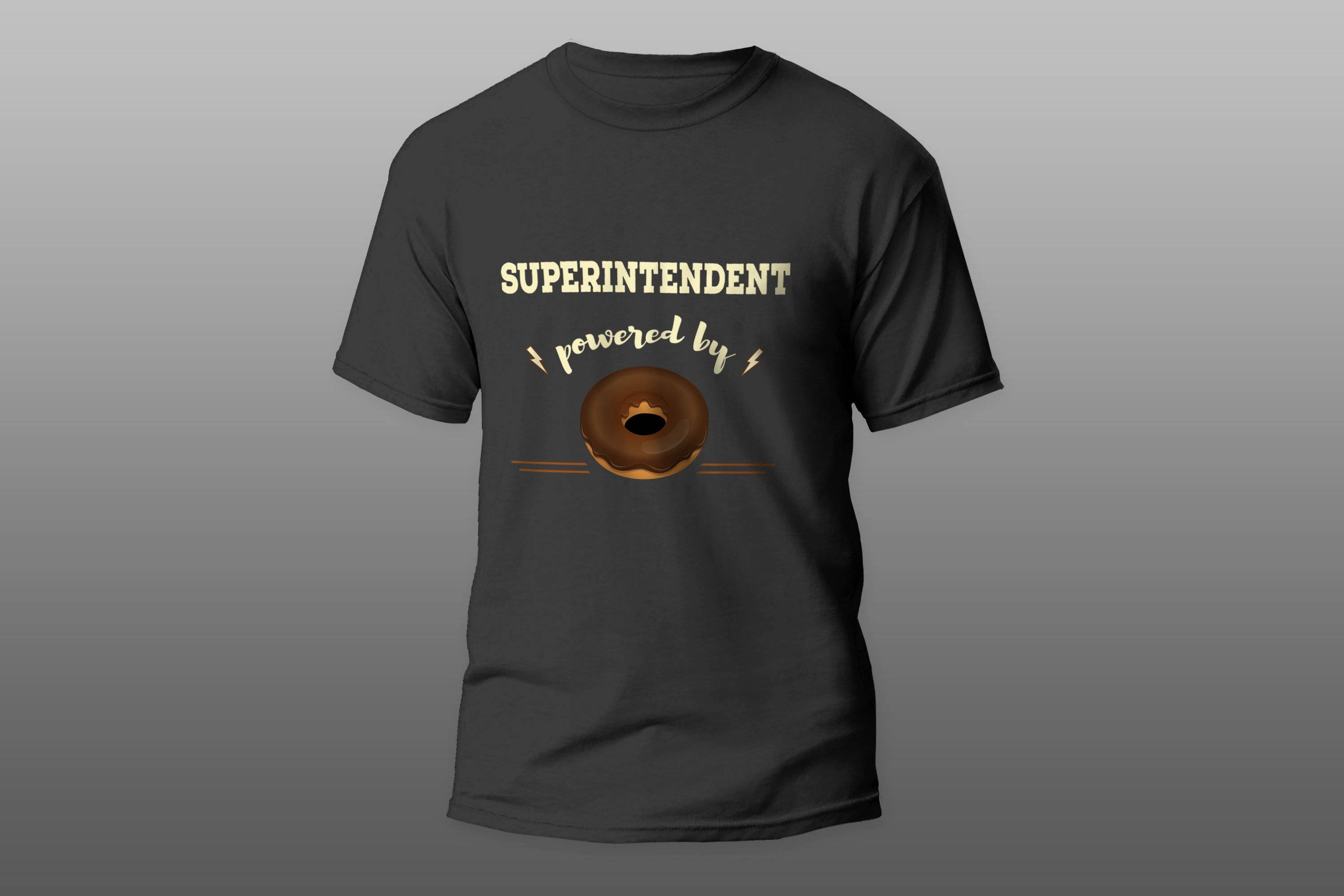 Superintendent Powered By Doughnut cool gift T-shirt