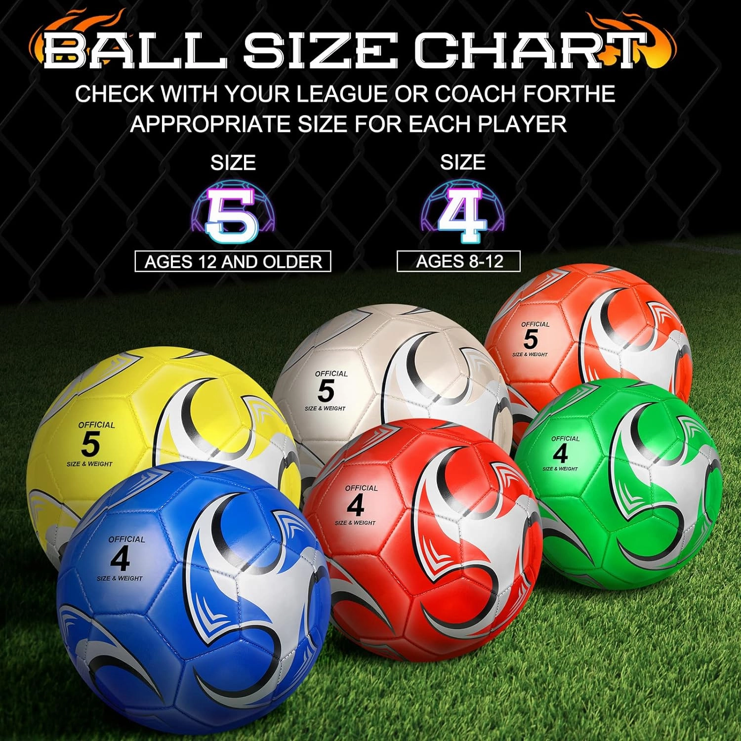 Supervitae 12 Pack Soccer Balls for Teen Adult Bulk Deflated Soccer Balls with Pump Outdoor Indoor Training Practice for School Sports Game Birthday Gift Party Back to School