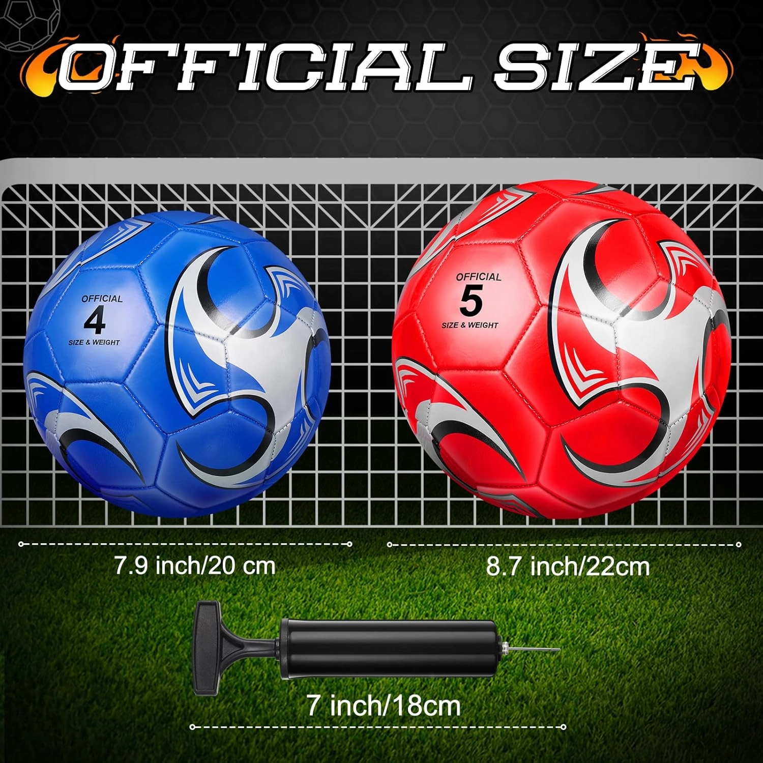 Supervitae 12 Pack Soccer Balls for Teen Adult Bulk Deflated Soccer Balls with Pump Outdoor Indoor Training Practice for School Sports Game Birthday Gift Party Back to School