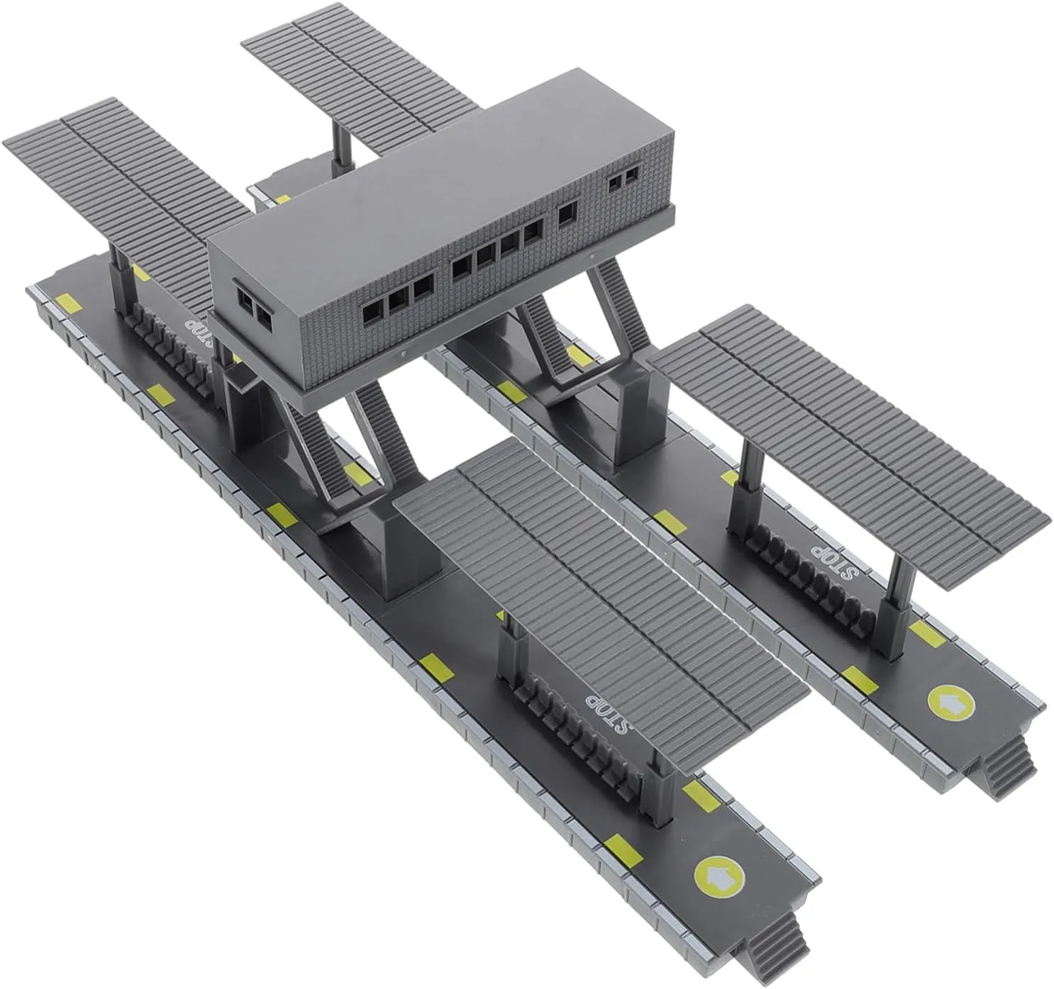 SUPVOX 1 Set Model Railway Platform DIY Assembly Accessories Lifelike Train Decor Compatible with Various Train for Engaging Cognitive Play and Hand Skills Development