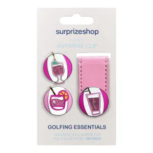 Surprizeshop Cocktails For The Course Ball Markers and Anywear Clip Set