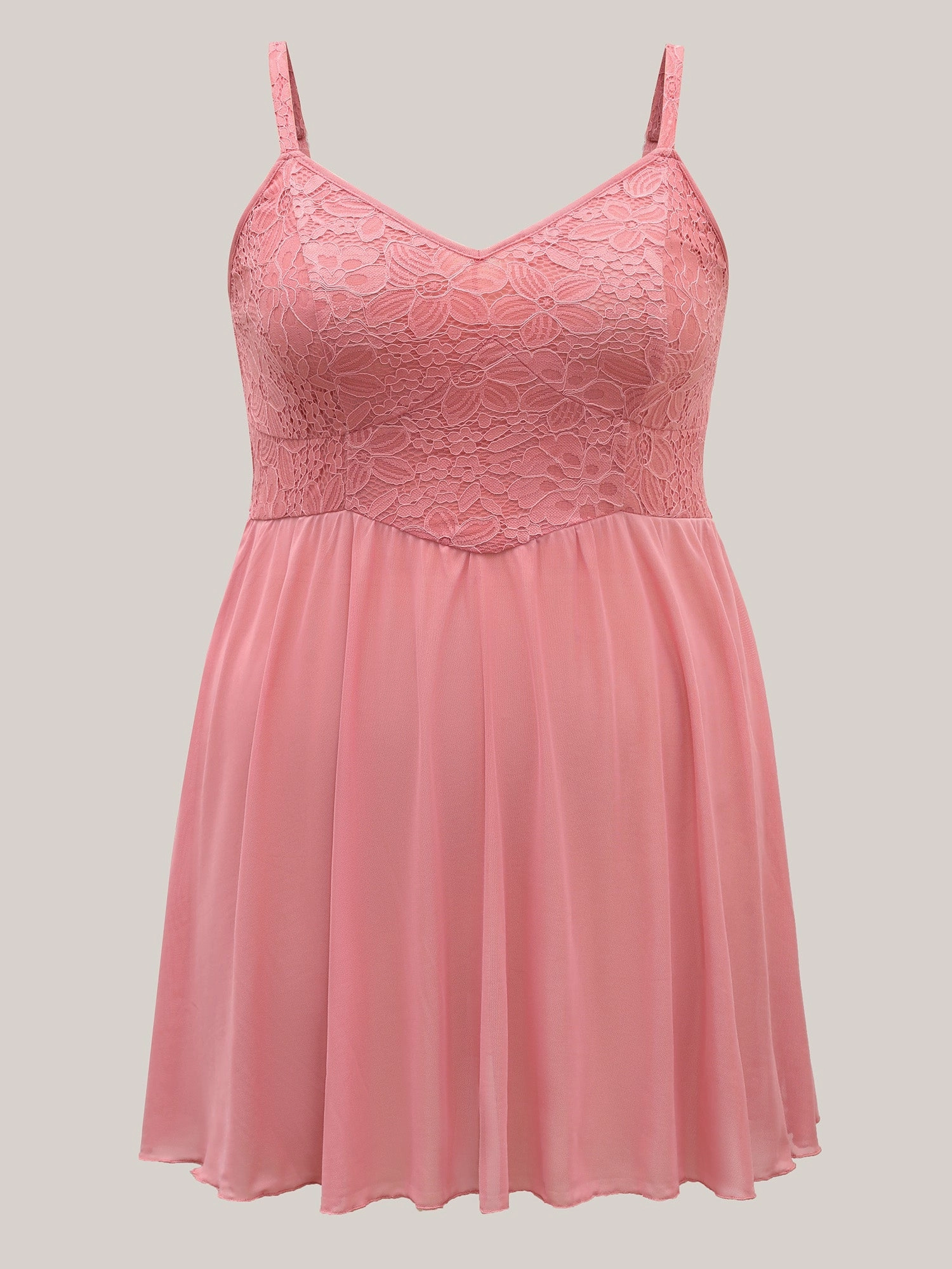 Sweet Lace Adjustable Sheer Sleep Dress