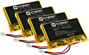Synergy Digital Dog Collar Batteries, Compatible with SportDOG SAC00-12544 Dog Collar Batteries (Li-Pol, 7.4V, 200 mAh), Set of 4