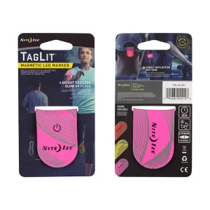 TagLit™ Magnetic LED Marker - Neon Pink/Red LED
