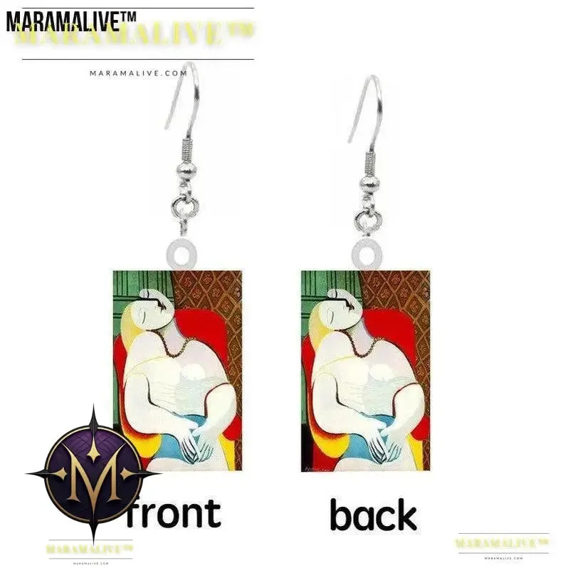 Tarot Card Earring Design - Acrylic Double Sided Tarot Earrings