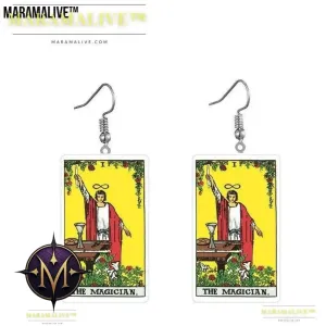 Tarot Card Earring Design - Acrylic Double Sided Tarot Earrings