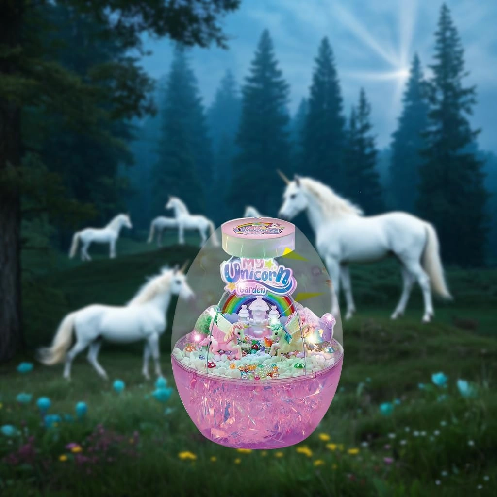 Terrarium Kit for Kids Build a Unicorn Habitat, DIY Night Light Unicorn Toys, Science Kits, Arts and Crafts for Boys Girls Ages 3  4 5 6 7 8 9 10 Gifts