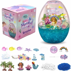 Terrarium Kit for Kids Build a Unicorn Habitat, DIY Night Light Unicorn Toys, Science Kits, Arts and Crafts for Boys Girls Ages 3  4 5 6 7 8 9 10 Gifts
