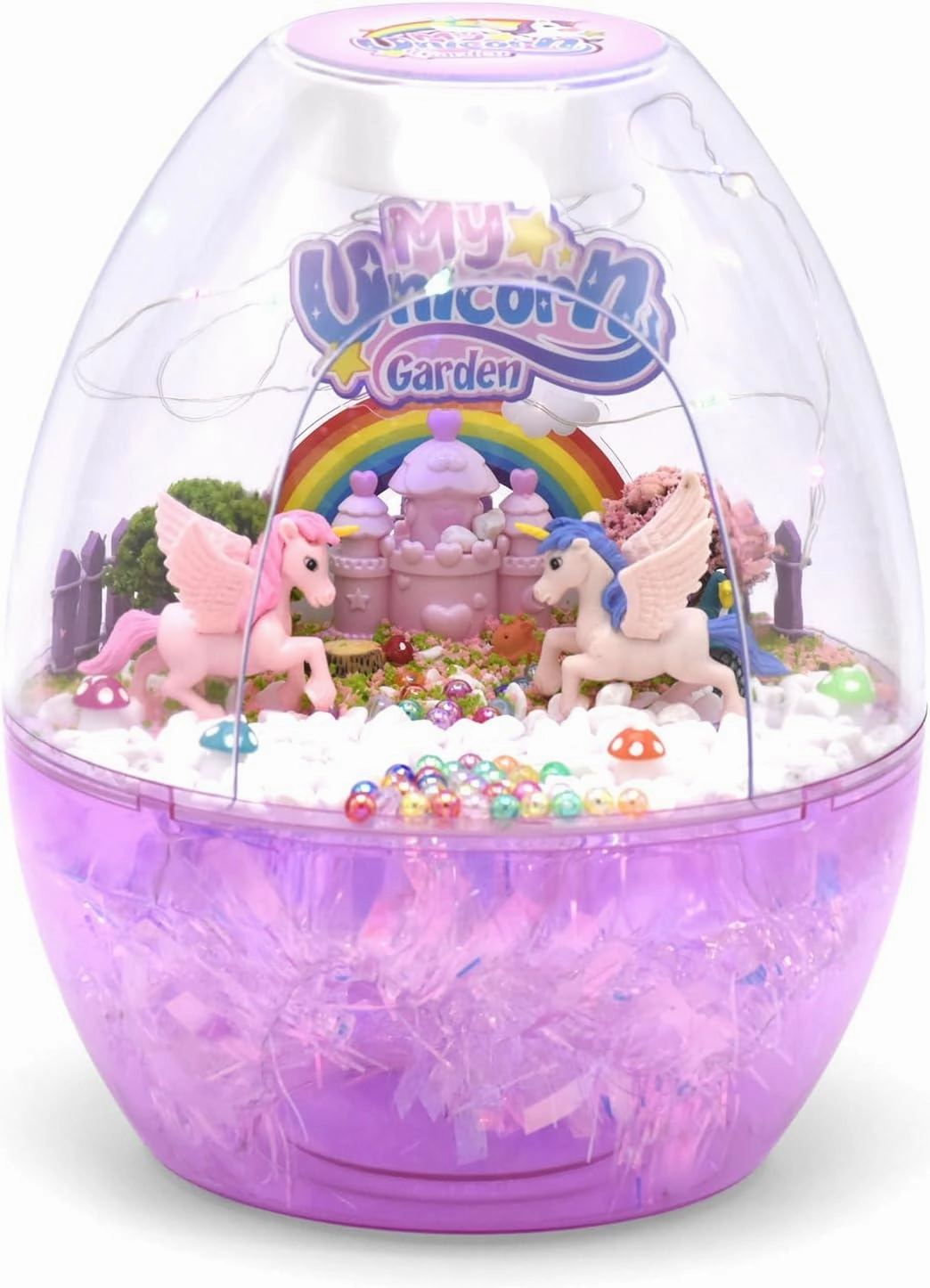 Terrarium Kit for Kids Build a Unicorn Habitat, DIY Night Light Unicorn Toys, Science Kits, Arts and Crafts for Boys Girls Ages 3  4 5 6 7 8 9 10 Gifts