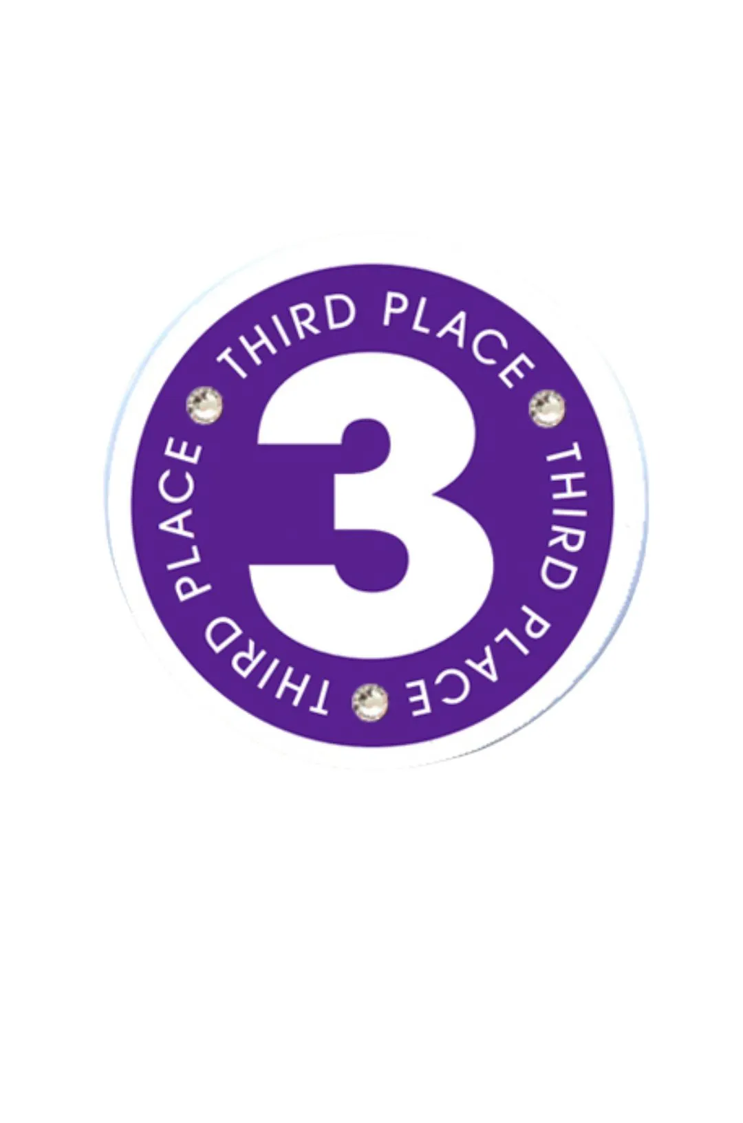 Third Place Ball Marker and Visor Clip in Presentation Gift Box