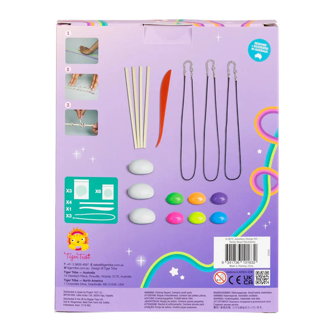Tiger Tribe | Jewellery Design Kit, Twisty Bead Necklaces