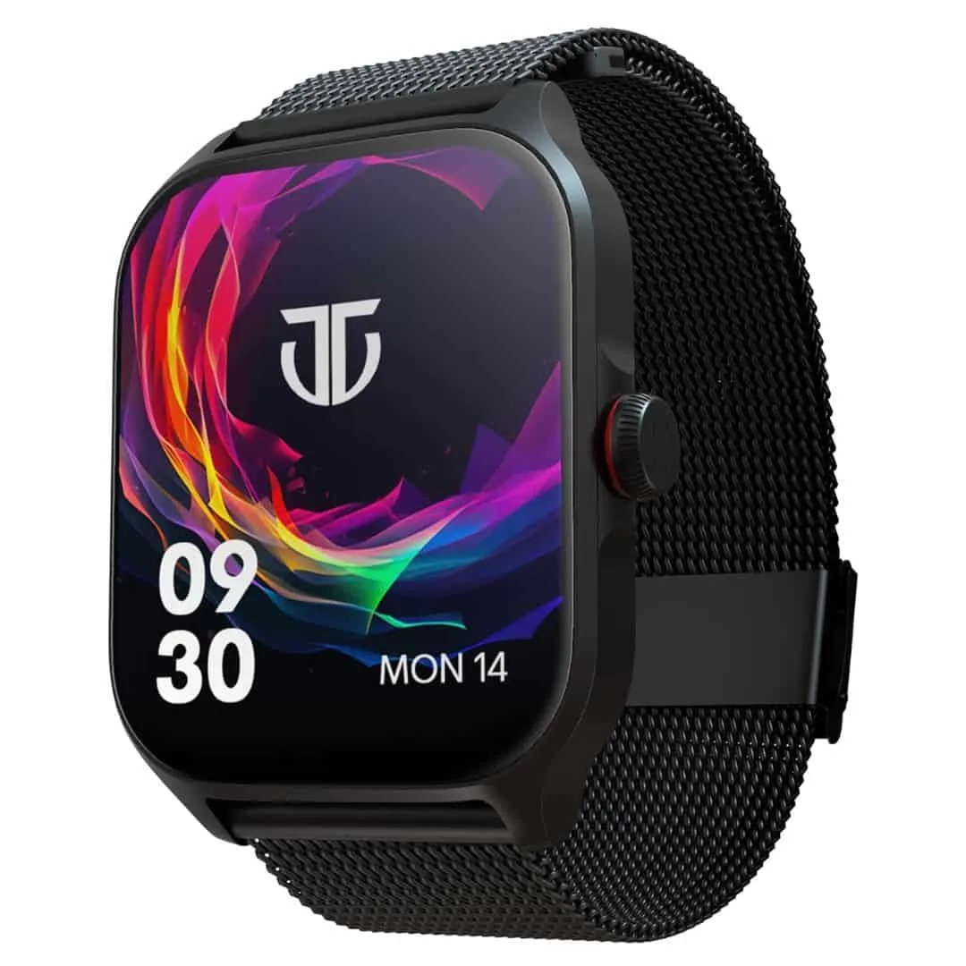 Titan Zeal 1.85" AMOLED Metal Case Smart Watch with BT Calling (Black)
