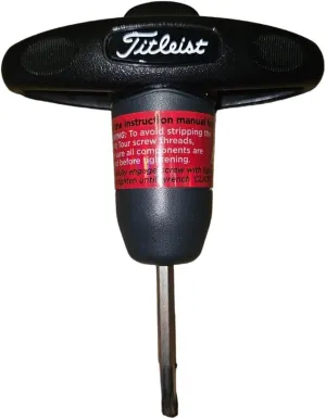 Titleist 915 SureFit Tour Torque Wrench Tool for Drivers, Woods & Hybrids with Performance Manual