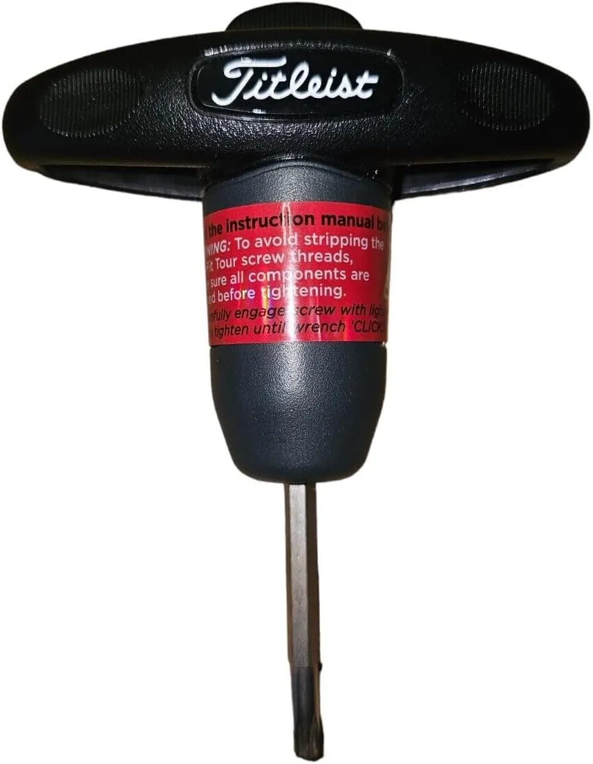 Titleist 915 SureFit Tour Torque Wrench Tool for Drivers, Woods & Hybrids with Performance Manual