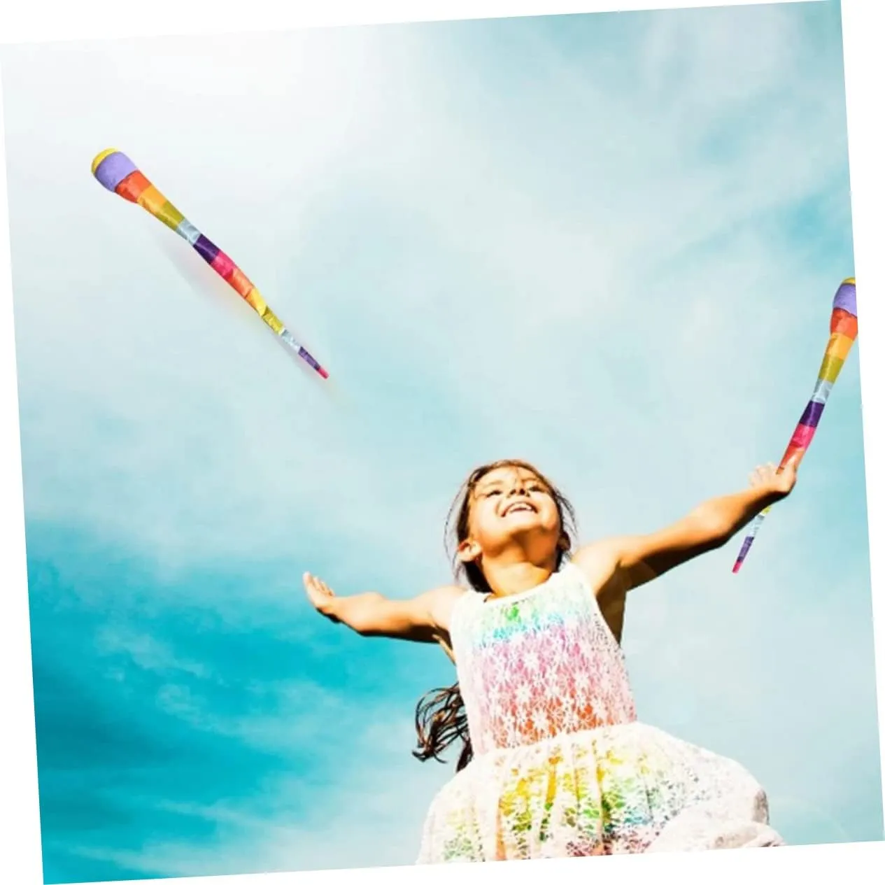 Toyvian 12 Pcs Children's Ball Outdoor Throw Toys Ball Tail Throw Ball Tossing Beanbag Game Toss Game Beanbag Throw and Catch Ball Silk Floss Soft Ball Ribbon