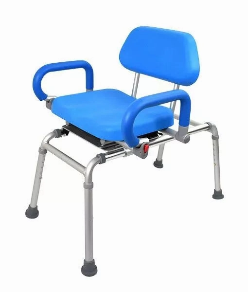 Transfer Bench – Sliding   Swivel Bench Aluminium Rust Free