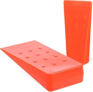 Tree Felling Chainsaw Wedges 2 Pack Plastic Non-Slip for Logging Garden Outdoor Safe Easy to Use