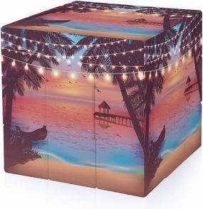 Tropical Beach Funny 3x3x3 Cube Smooth Lightweight Puzzle for Adult Graphic Printing Travel