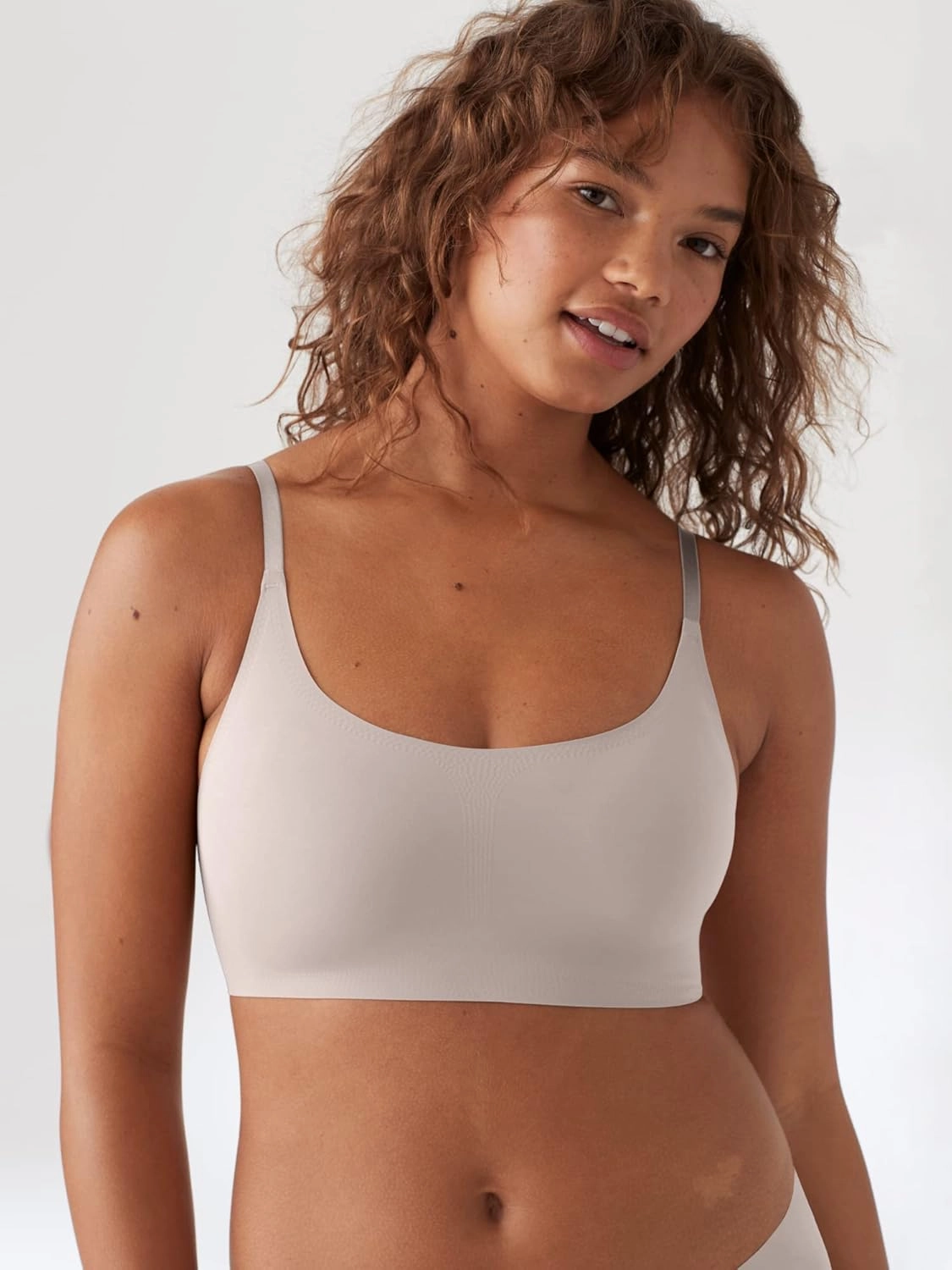 True & Co Women's True Body Boost Scoop Neck Adjustable Strap Bra
