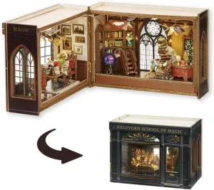 TuKIIE DIY Miniature Dollhouse Kit with Furniture, 1:32 Scale Opened & Closed Mini Cube Wooden Doll House Book Nook Creative Room for Kids Teens Adults(Magical Fate)
