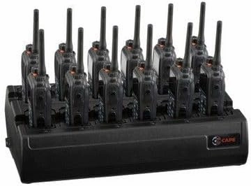 Twelve Bay Rapid Desk Charger for Kenwood ProTalk TK-2306M Rechargeable Two Way Radio (Built-in Power Supply)