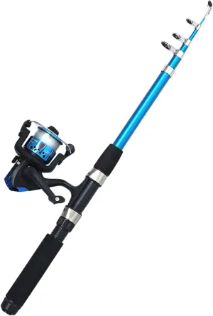 Ultralight Fishing Rods, Pocket Fishing Rod, Telescopic Ultralight Rods with Spinning Reel, for Saltwater and Freshwater