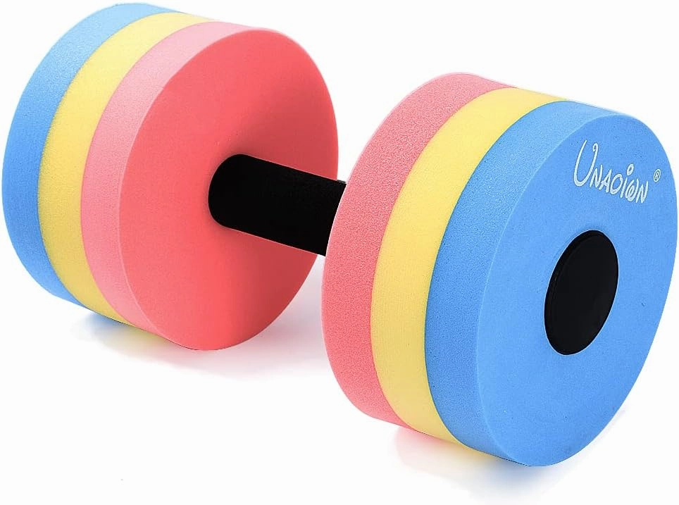 UNAOIWN Water Weights for Pool Exercise 2Pcs Water Dumbbells Water Aerobics Pool Barbells Lightweight Resistance Aquatic Dumbbell for Swimming