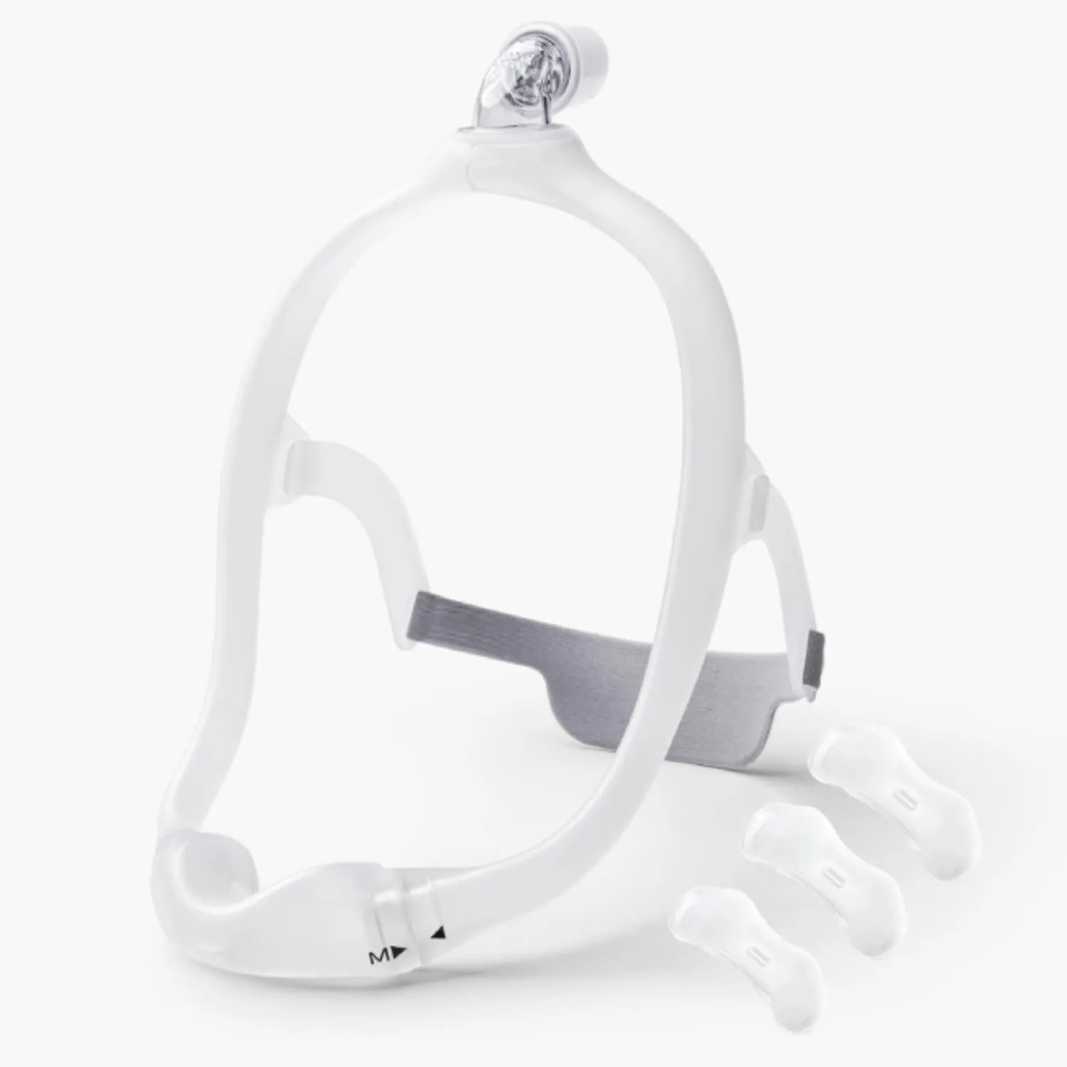 Under The Nose Pillow Replacement Kit for Respironics DreamWear, Silicone Soft Perfect Sealing Nose Masks with Headgear, Cushion, Frame and Absorbent Cloth - Bring Comfortable Sleep