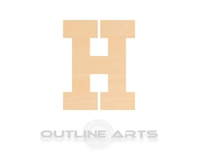 Unfinished Wooden Capital Letter H Shape | Craft Supply **Bulk Pricing Available**  SHIPS FAST*thicknesses are NOMINAL*