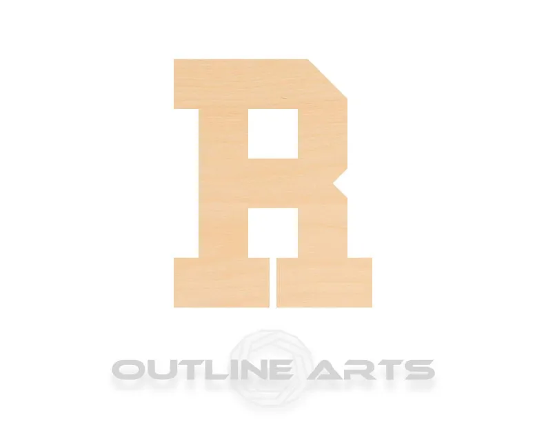 Unfinished Wooden Capital Letter R Shape | Craft Supply **Bulk Pricing Available**  SHIPS FAST*thicknesses are NOMINAL*