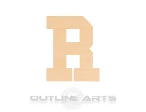 Unfinished Wooden Capital Letter R Shape | Craft Supply **Bulk Pricing Available**  SHIPS FAST*thicknesses are NOMINAL*