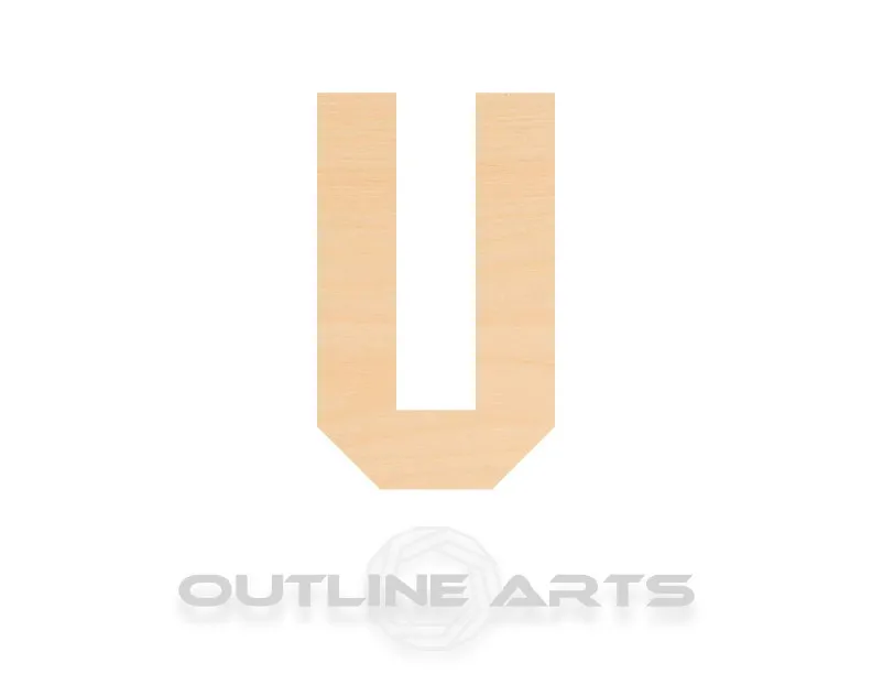 Unfinished Wooden Capital Letter U Shape | Craft Supply **Bulk Pricing Available**  SHIPS FAST*thicknesses are NOMINAL*
