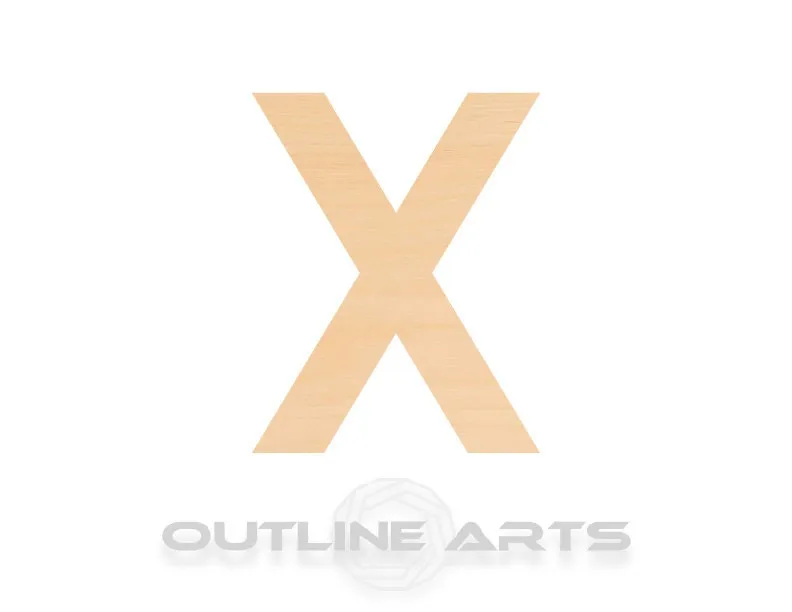Unfinished Wooden Capital Letter X Shape | Craft Supply **Bulk Pricing Available**  SHIPS FAST*thicknesses are NOMINAL*