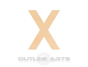 Unfinished Wooden Capital Letter X Shape | Craft Supply **Bulk Pricing Available**  SHIPS FAST*thicknesses are NOMINAL*