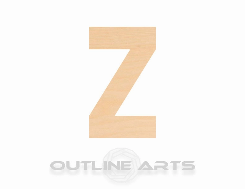 Unfinished Wooden Capital Letter Z Shape | Craft Supply **Bulk Pricing Available**  SHIPS FAST*thicknesses are NOMINAL*