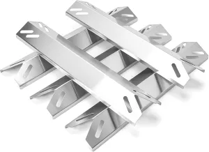 Uniflasy Stainless Steel Heat Plates for Cuisinart GAS2456AS,GAS2556AS,GAS1456ASO,GAS1456BSO,GAS9456AS/ASO,GAS9556AS/ASO,GAS2420AS, Heat Tents Replacement Parts for Cuisinart 5-Burner Gas Grill,5-Pack