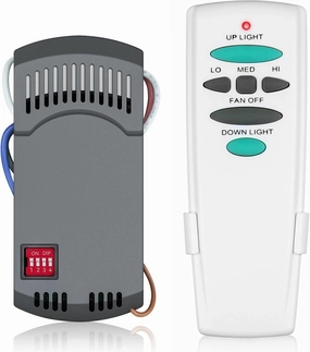 Universal Ceiling Fan Remote Control Kit Replacement for Hampton Bay Harbor Breeze Hunter - UC7078T CHQ7078T Fan-HD5 Fan-HD L3H2014FANHD L3H2010FANHD Kit, Up and Down Light Dimmer