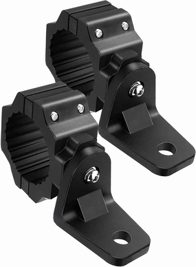 UTV Whip Light Mount & Light Bar Bracket - Heavy Duty 1.75"- 2" Roll Cage Clamp with 360° Rotation, Aluminum Flag/Off-Road Light Mount for Polaris RZR, Can Am, Jeep