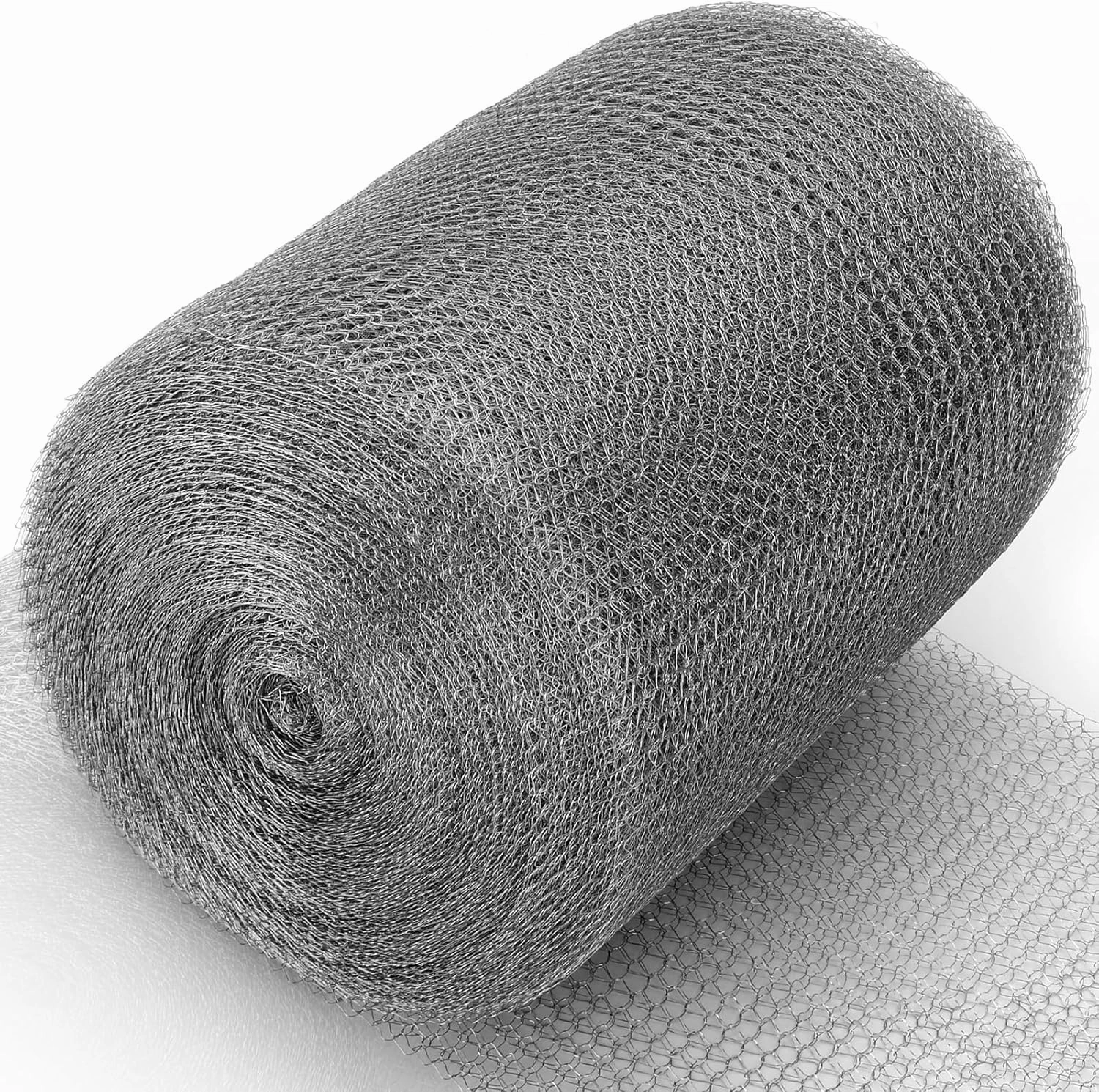 Valchoose Upgraded 5” X 50 Ft Wire Mesh Hole Fill Fabric, Stainless Steel Gap Blocker Easy to Work with, Flexible Stretchy Hardware Cloth Fabric DIY Kit, Perfect Filler