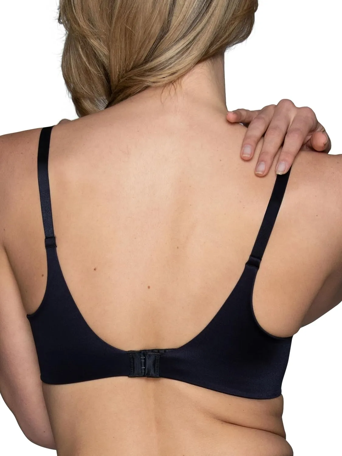Vanity Fair Women's Full Coverage Beauty Back Smoothing Bra, 4-Way Stretch Fabric, Lightly Lined Cups up to DD